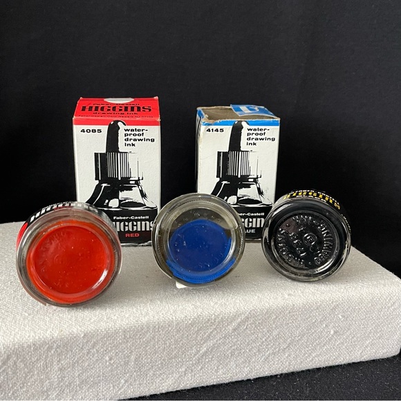 7 Bottles with 6 boxes - Writing Fluid & Drawing Ink - Vintage - Picture 9 of 14